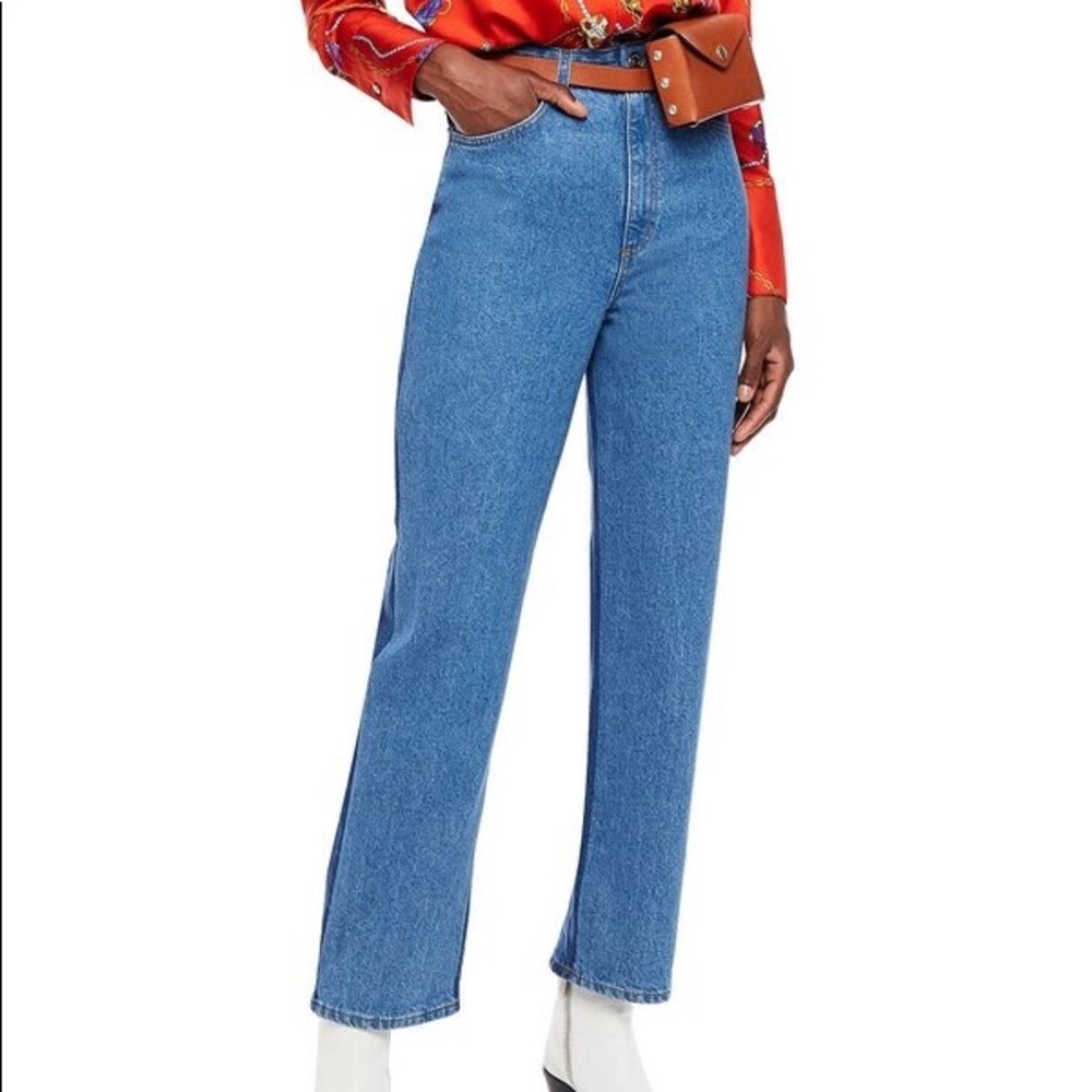 Sandro High Rise Straight Leg Jeans - Size 8